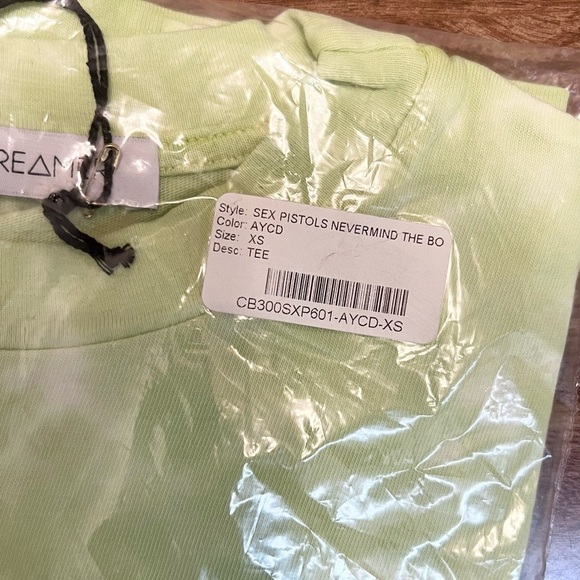 NWT DAYDREAMER Sex Pistols Never Mind The Bollocks 70s Acid Wash Album Tee XS - Picture 10 of 11